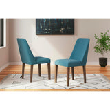 GTU Furniture Set of 2 Lyncott Mid-Century Modern Dining Chair Kitchen Side Chair Solid Frame Gray Brown – Color: Blue Brown – Amazon-verified alternate product view