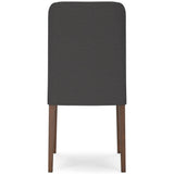 GTU Furniture Set of 2 Lyncott Mid-Century Modern Dining Chair Kitchen Side Chair Solid Frame Gray Brown – Color: Charcoal Brown – Amazon-verified alternate product view
