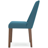 GTU Furniture Set of 2 Lyncott Mid-Century Modern Dining Chair Kitchen Side Chair Solid Frame Gray Brown – Color: Blue Brown – Amazon-verified alternate product view