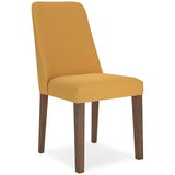GTU Furniture Set of 2 Lyncott Mid-Century Modern Dining Chair Kitchen Side Chair Solid Frame Gray Brown – Color: Mustard Brown – Amazon-verified alternate product view