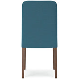 GTU Furniture Set of 2 Lyncott Mid-Century Modern Dining Chair Kitchen Side Chair Solid Frame Gray Brown – Color: Blue Brown – Amazon-verified alternate product view