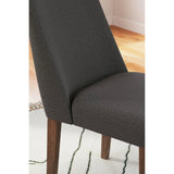 GTU Furniture Set of 2 Lyncott Mid-Century Modern Dining Chair Kitchen Side Chair Solid Frame Gray Brown – Color: Charcoal Brown – Amazon-verified alternate product view