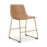 GTU Furniture Set of 2 Ciabori Mid-Century Modern Dining Chair Kitchen Side Chair Solid Frame Beige – Color: Brown – Amazon-verified alternate product view