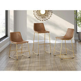 GTU Furniture Set of 2 Ciabori Mid-Century Modern Dining Chair Kitchen Side Chair Solid Frame Beige – Color: Beige – Amazon-verified alternate product view