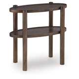 Everyday Mango Wood Rectangular Accent Table, with Open Shelf, Gray Brown Finish, for Living Room – Title: Default Title – Amazon-verified alternate product view