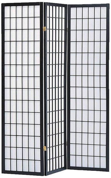 GTU Furniture 3 panel wood shoji room divider screen