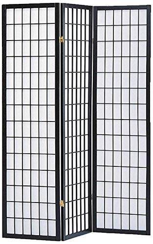 GTU Furniture 3 panel wood shoji room divider screen