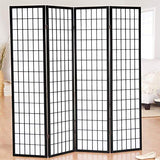 Japanese Style 4 Panels Wood Shoji Room Divider Screen Oriental for Home / Office – alternate view 3