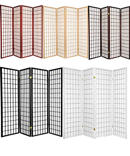 GTU Furniture 4 panel wood shoji room divider screen