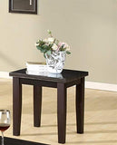 3Pc Black Faux Marble Rectangular Top Living Room Coffee & End Table Set – alternate view 4