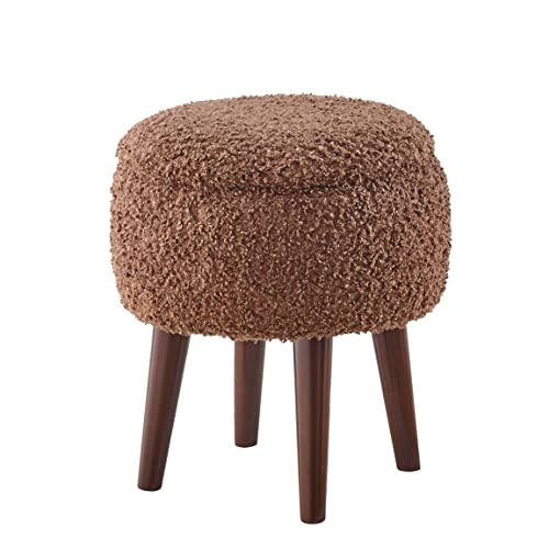 GTU Furniture brown lounge chair with storage ottoman