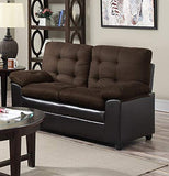 Contemporary Leather Loveseat – alternate view 2