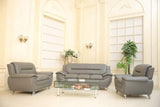 GTU Furniture Contemporary PU Leather Sofa & Loveseat Set, 2 Piece Sofa Set – 3pc Grey product view