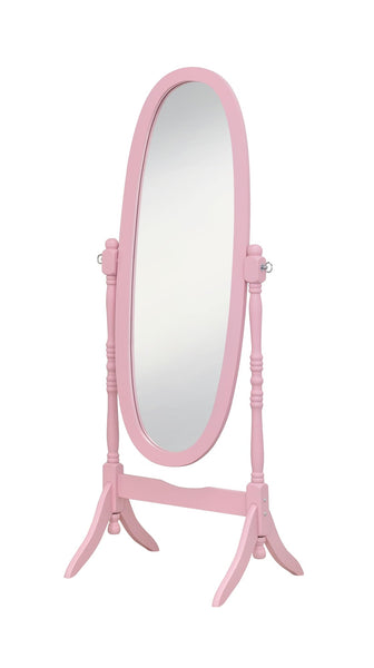 GTU Furniture Full Length Oval Cheval Floor Mirror Grey