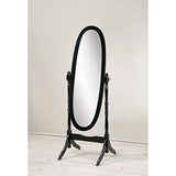 Swivel Adjustable Full-Length Oval Wood Cheval Floor Mirror, in / / / / / / / Finish – alternate view 12