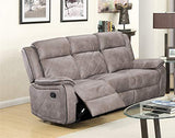 Double Reclining Sofa and Loveseat, Grey Polished Microfiber Living Furniture Set – alternate view 6