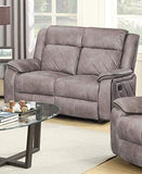 2PCS / 3PCS Grey Living Room Reclining Sofa Set, Microfiber Recliner Sofa, Loveseat, Chair Set – alternate view 4