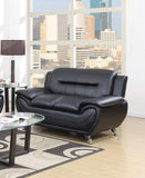 GTU Furniture PU Leather Loveseat – Black product view
