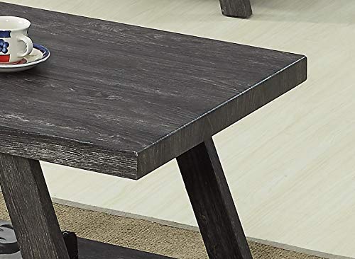 GTU Furniture modern gray cocktail coffee and end table set