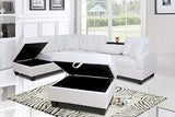 Pu Leather Living Room Sectional Sofa Set in / / Brown – Black alternate view 2