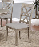 Beautiful 5PC Wood Round Dining Table Set, Grey Hardwood Table Surface & Chairs – alternate view 3