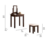 Transitional Vanity Set with Mirror Stool – alternate view 8