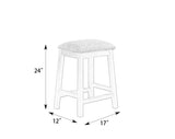 3 / 5PC Wood Counter Height Bar / Dining Set with Backless Barstools – alternate view 5