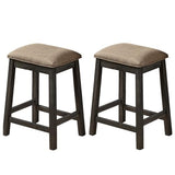 3 / 5PC Wood Counter Height Bar / Dining Set with Backless Barstools – alternate view 13