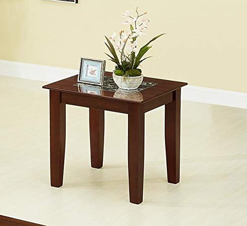 GTU Furntiure 3Pc Cherry Living Room Coffee & End Table Set