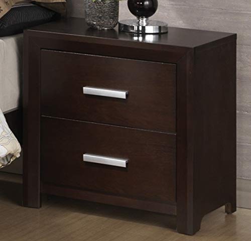 GTU Furniture Clean Metro Modern Styling Panel Espresso Twin/Full/Queen/King Bedroom Set