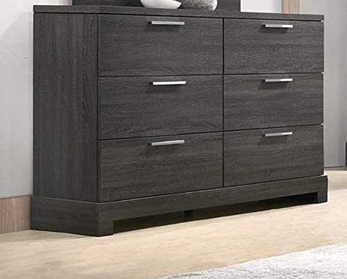GTU Furniture Contemporary Bookcase headboard Bedroom Set (Grey)