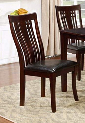GTU Furniture 7-Piece Cappuccino Dining Room/Kitchen Table Set, 1 Table with 6 Chairs