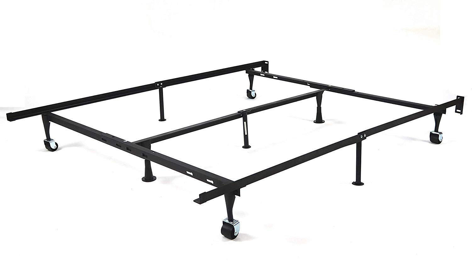 GTU Furniture 9-Leg Adjustable Heavy-Duty Steel Bed Frame Support with Center Support, for Box Spring & Mattress Set, Fits Twin/TXL/Full/Queen