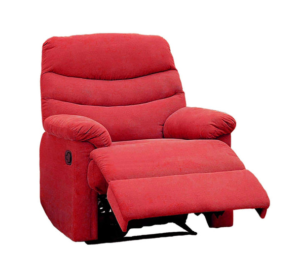 GTU Furniture Rocker Recliner, Red Microfiber