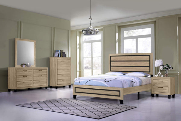 GTU Furniture Classic Minimalist Style Bedroom Set