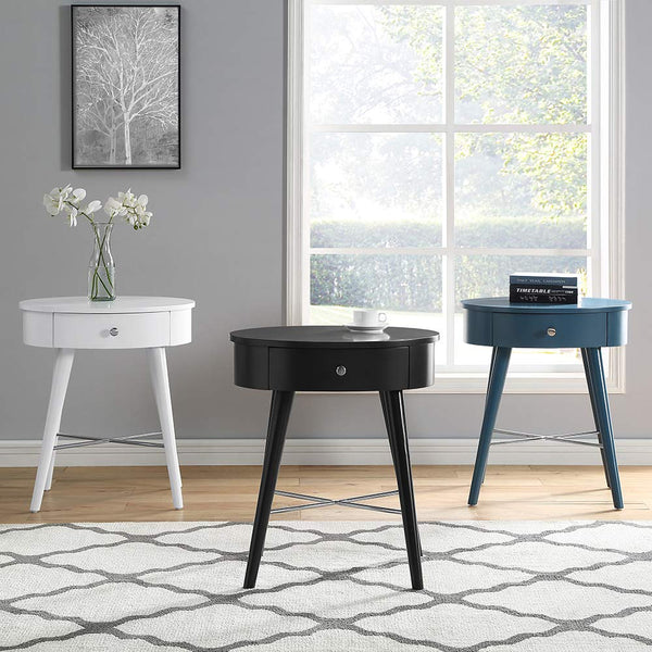 GTU Furniture Circle Shape Wood End Table