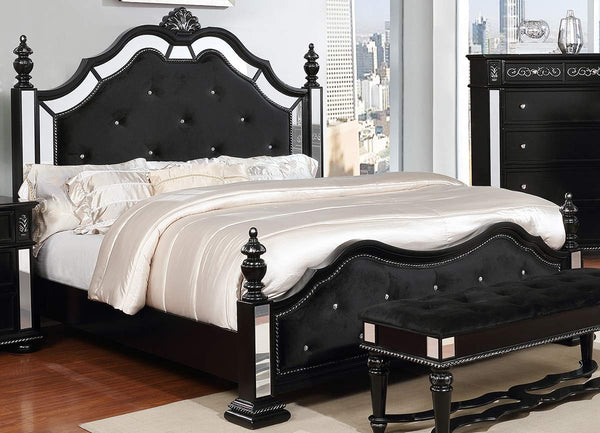 GTU Furniture Upholstered Panel Queen/King Bedroom Set