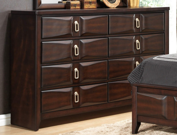 GTU Furniture Traditional Wooden Queen/King Bedroom Set