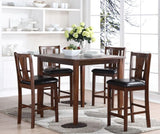 7-Piece / 5-Piece Dixon Brown Finish Height-Grade Dining Room / Kitchen Table Set – product view